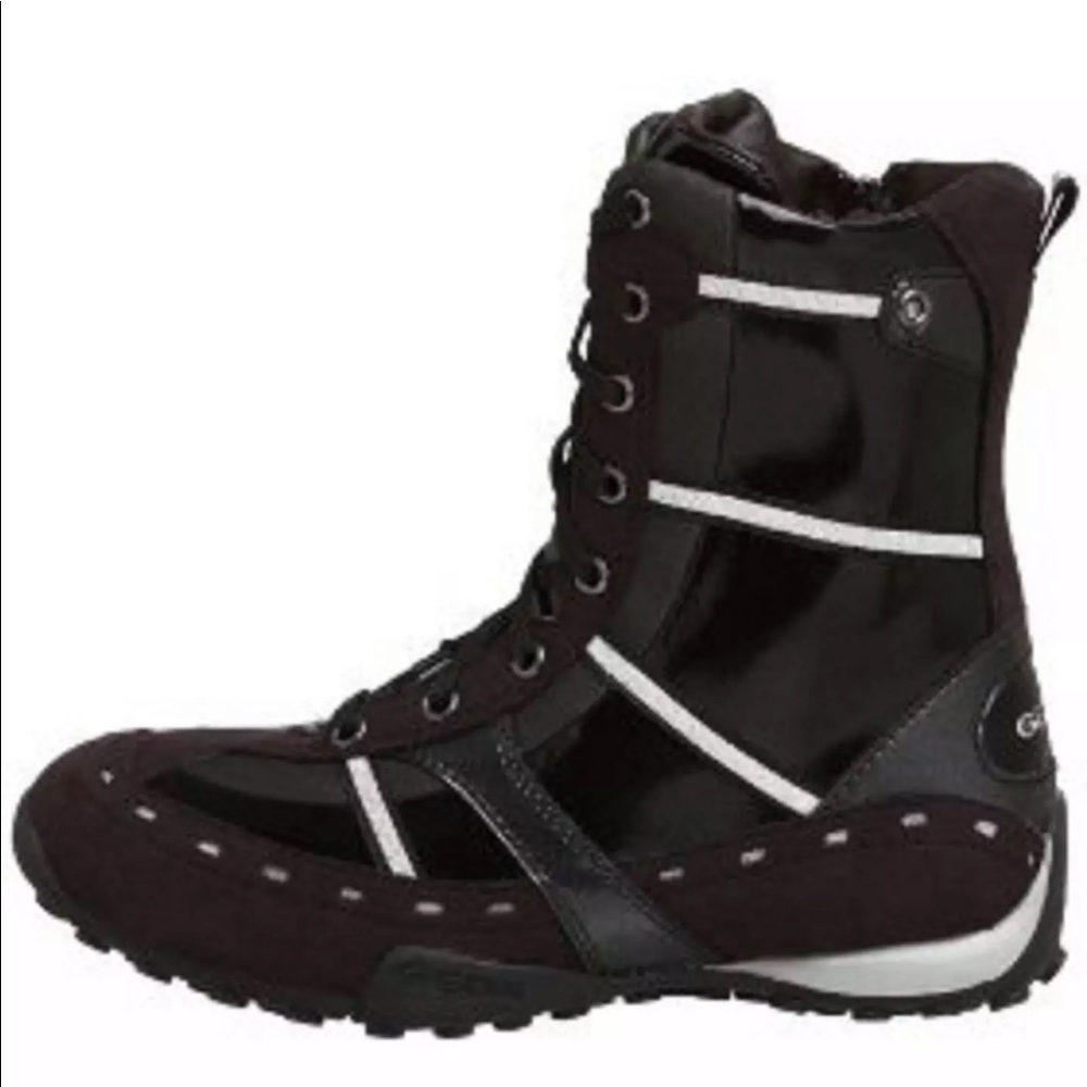 GEOX GIRLS SNEAKERS BOOTS WATERPROOF BLACK SZ 13 - Picture 5 of 7